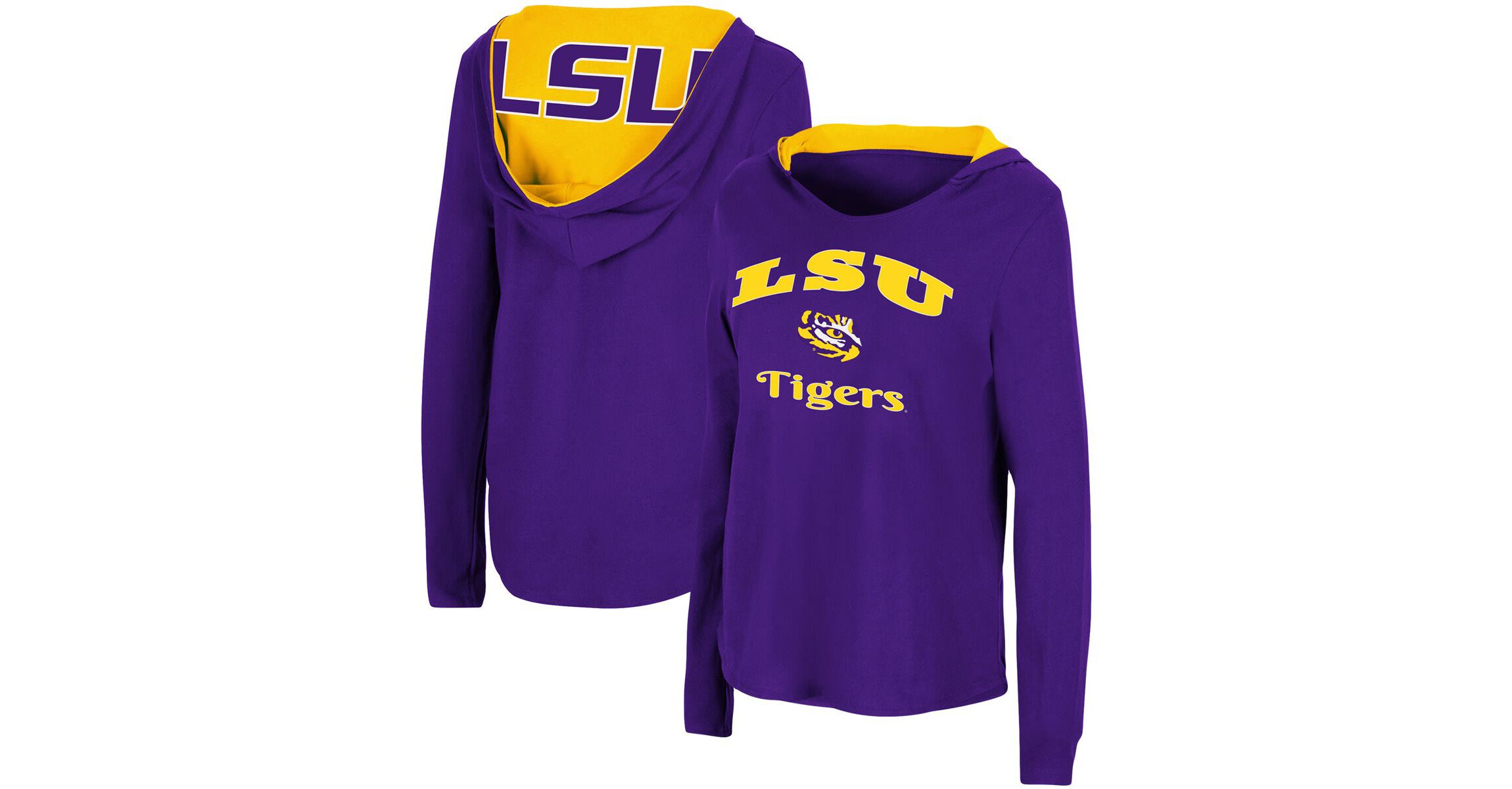 NCAA LSU Tigers Catalina Hoodie Long Sleeve T-Shirt