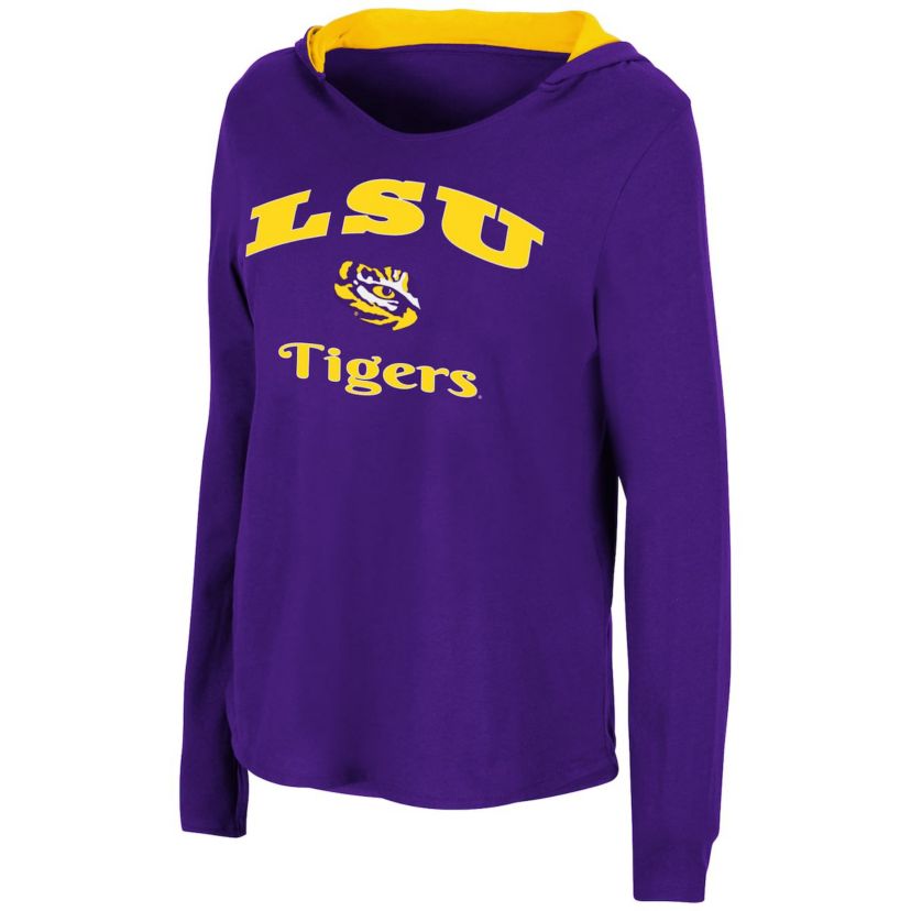 NCAA LSU Tigers Catalina Hoodie Long Sleeve T-Shirt
