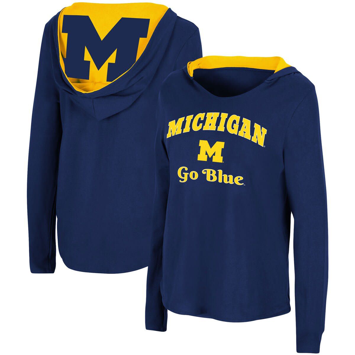 NCAA Michigan Wolverines Catalina Hoodie Long Sleeve T-Shirt