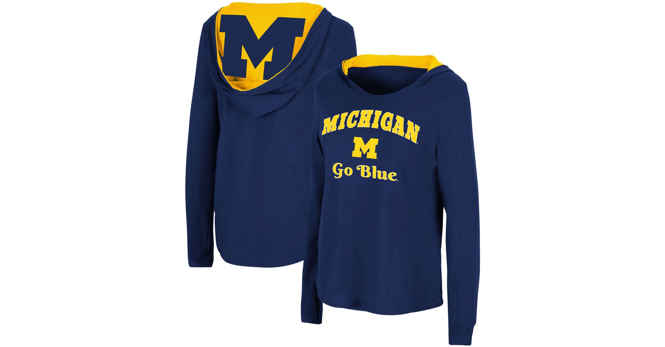 NCAA Michigan Wolverines Catalina Hoodie Long Sleeve T-Shirt