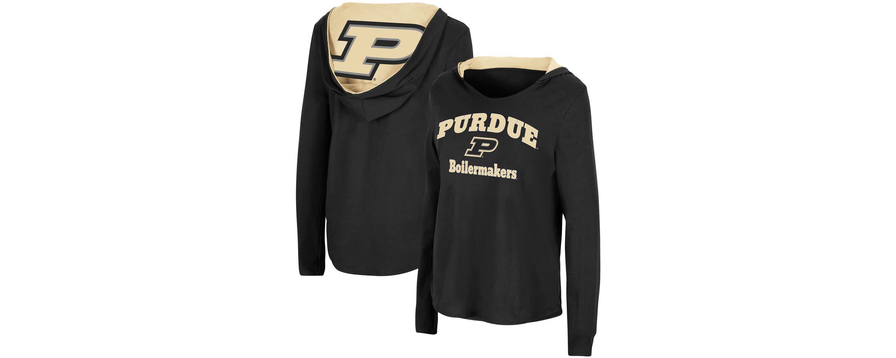 NCAA Purdue Boilermakers Catalina Hoodie Long Sleeve T-Shirt