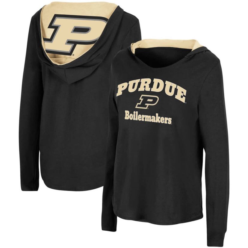 NCAA Purdue Boilermakers Catalina Hoodie Long Sleeve T-Shirt