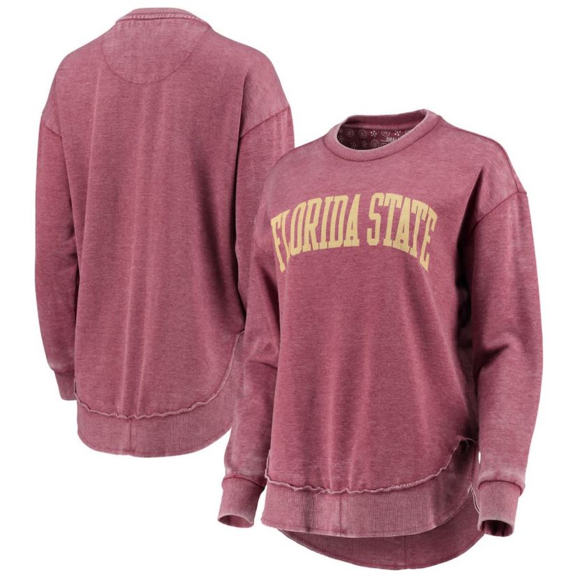 NCAA Florida State Seminoles Vintage Wash Pullover Sweatshirt