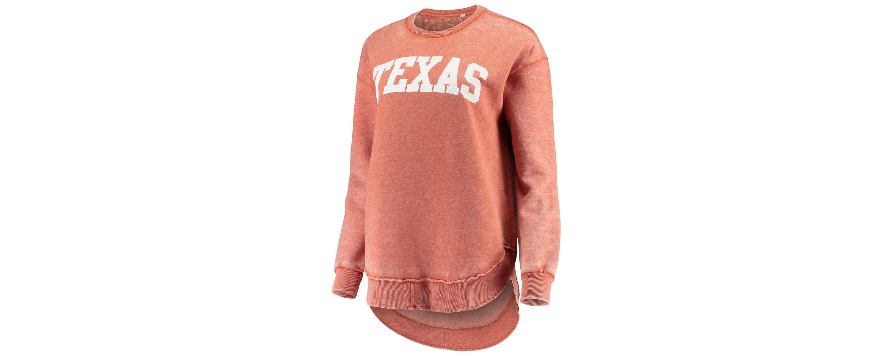 NCAA Burnt Texas Longhorns Vintage Wash Pullover Sweatshirt