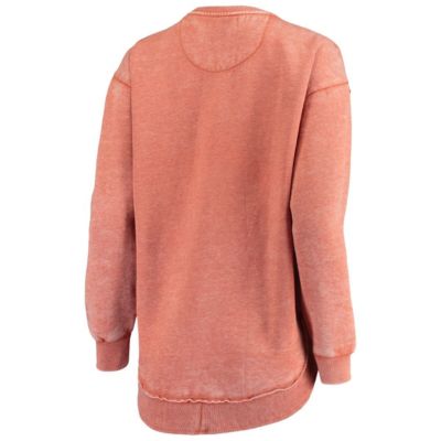 NCAA Burnt Texas Longhorns Vintage Wash Pullover Sweatshirt