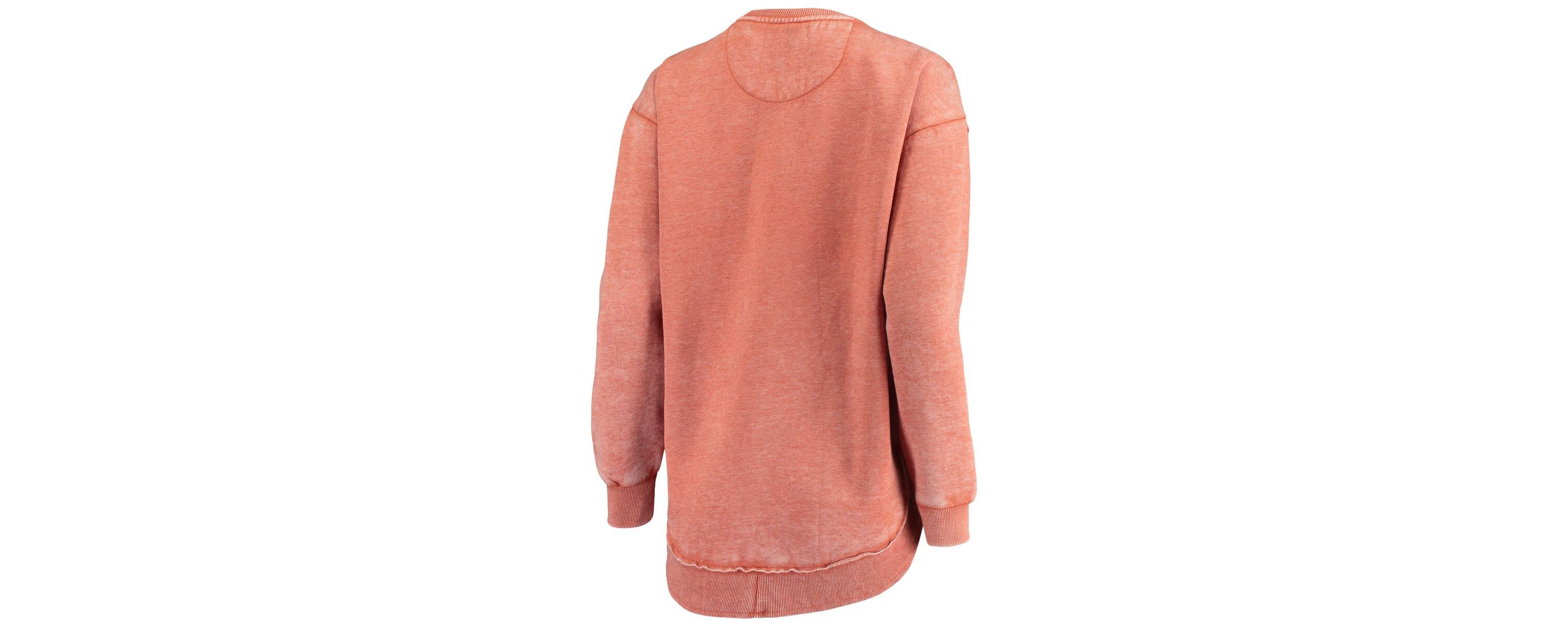 NCAA Burnt Texas Longhorns Vintage Wash Pullover Sweatshirt
