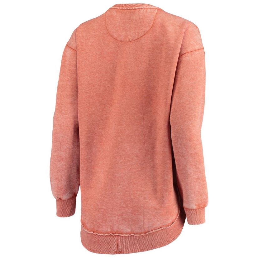 NCAA Burnt Texas Longhorns Vintage Wash Pullover Sweatshirt