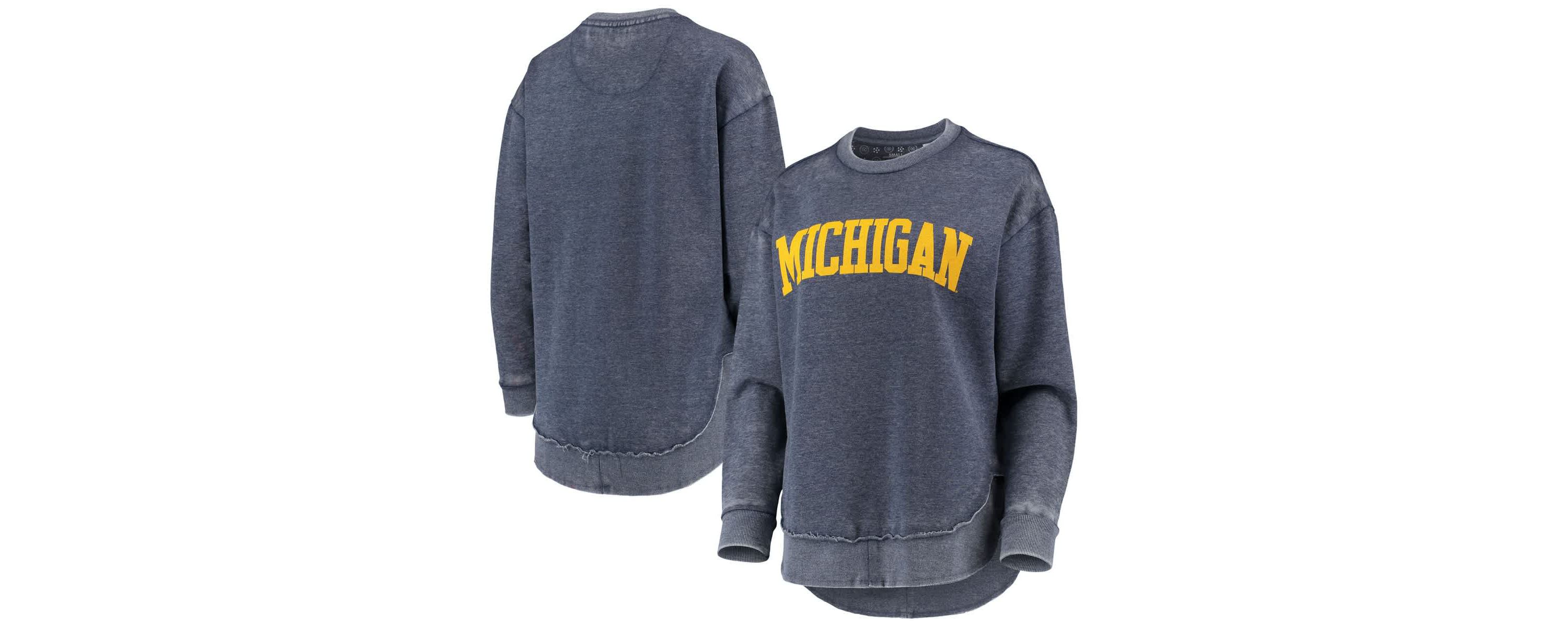 NCAA Michigan Wolverines Vintage Wash Pullover Sweatshirt