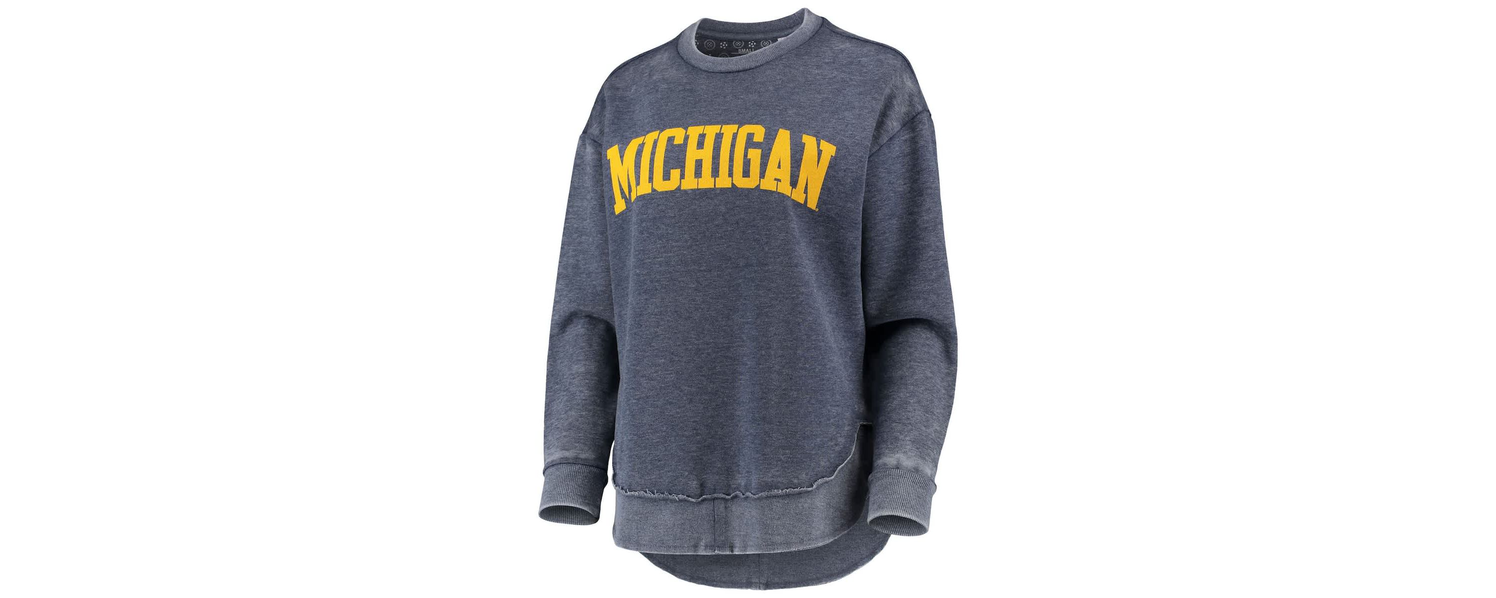 NCAA Michigan Wolverines Vintage Wash Pullover Sweatshirt