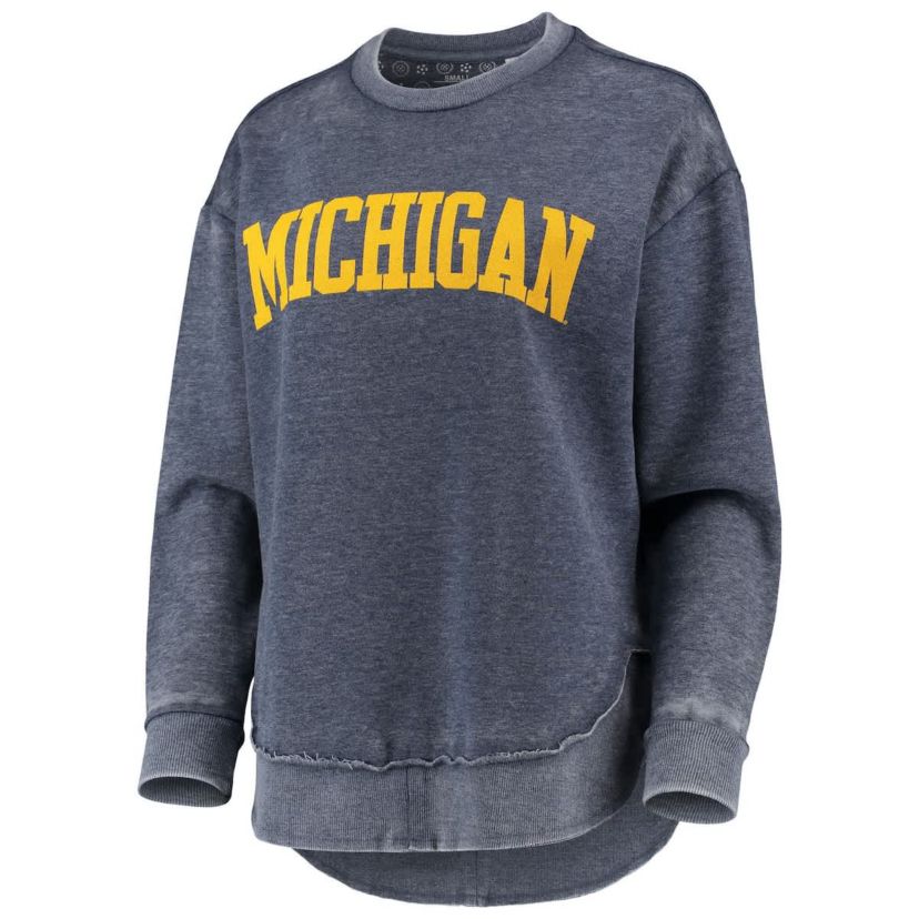 NCAA Michigan Wolverines Vintage Wash Pullover Sweatshirt