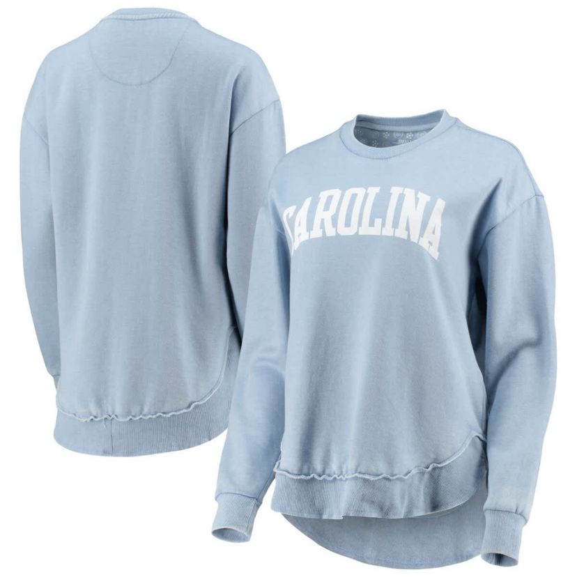 NCAA Light North Carolina Tar Heels Vintage Wash Pullover Sweatshirt
