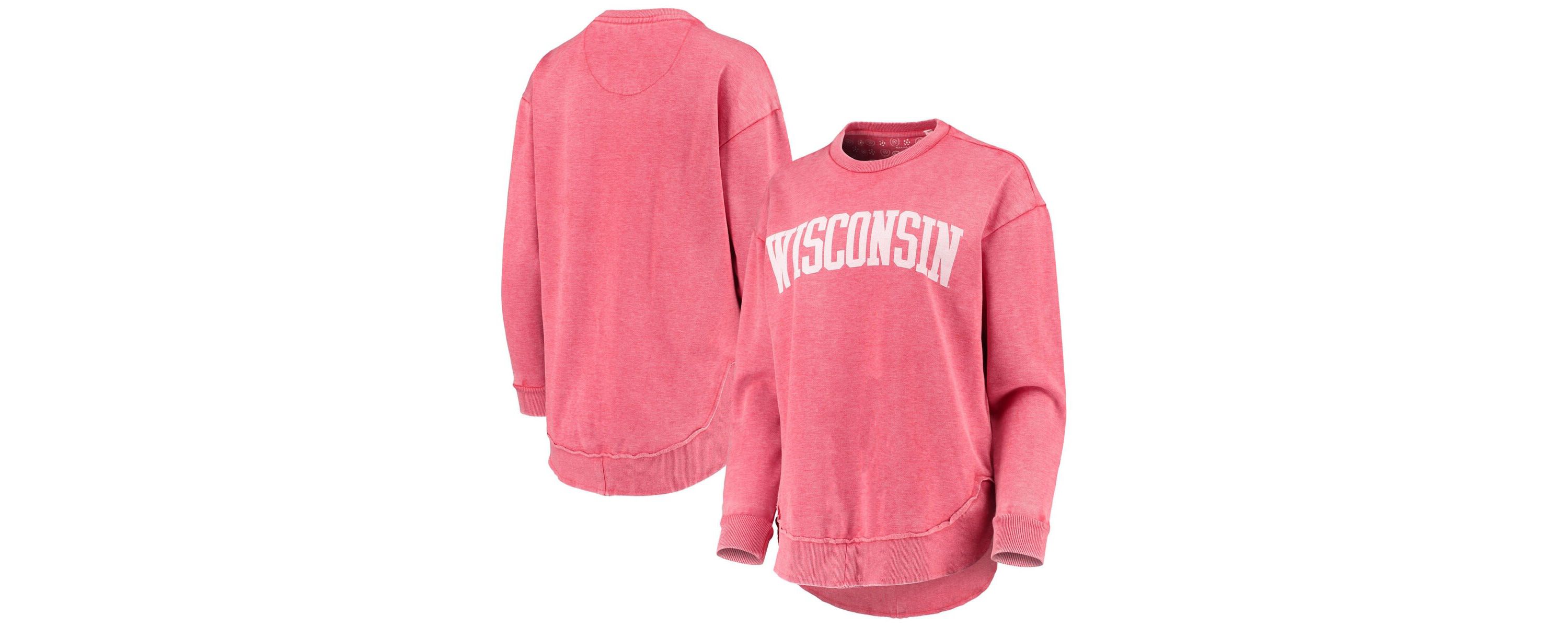 NCAA Wisconsin Badgers Vintage Wash Pullover Sweatshirt