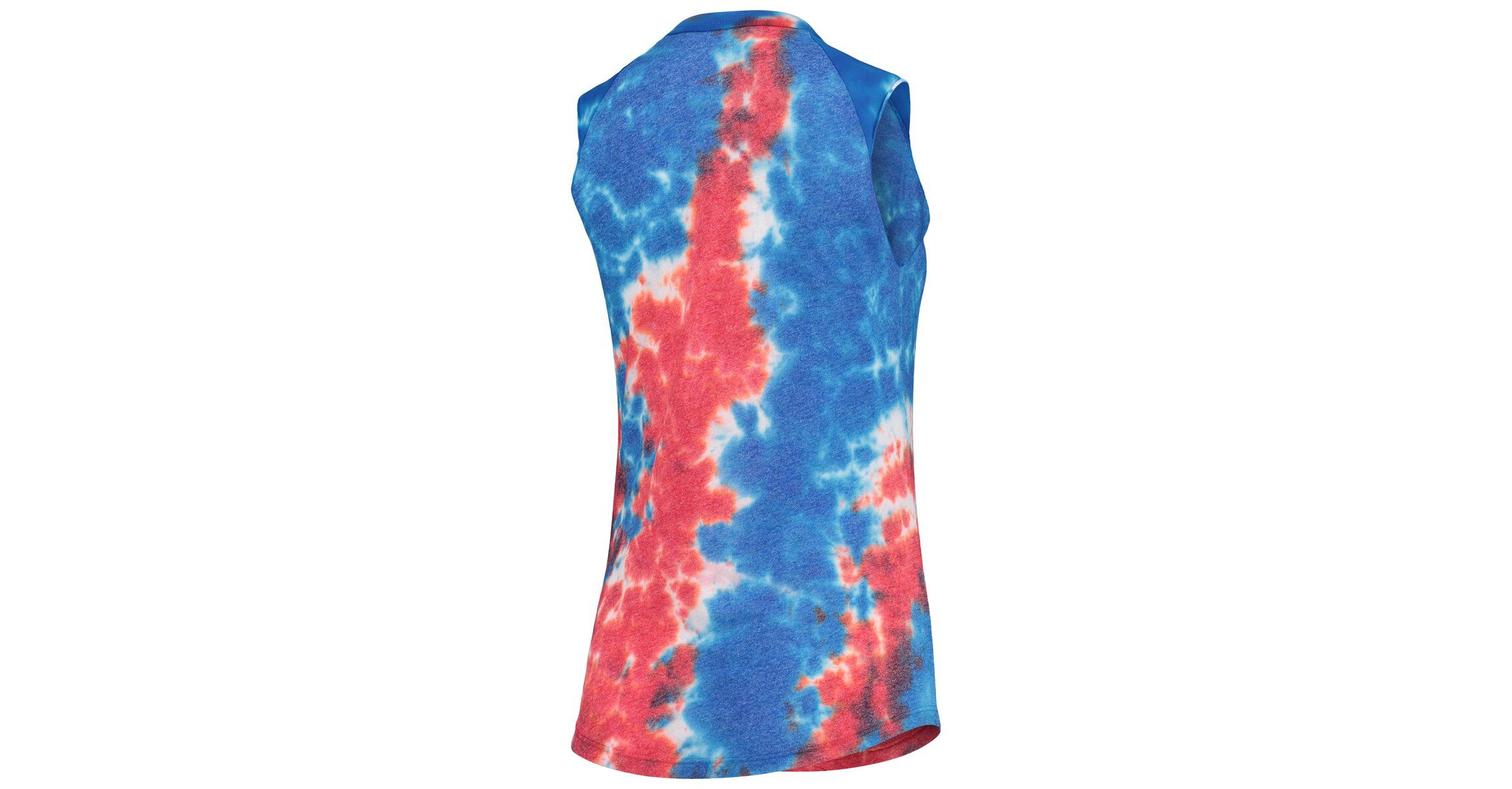 MLB Red/Blue San Francisco Giants Tie-Dye Tri-Blend Muscle Tank Top