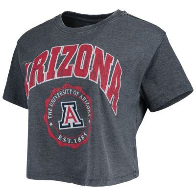 NCAA Arizona Wildcats Edith Vintage Burnout Crop T-Shirt