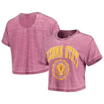 NCAA Arizona State Sun Devils Edith Vintage Burnout Crop T-Shirt