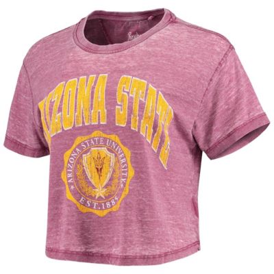 NCAA Arizona State Sun Devils Edith Vintage Burnout Crop T-Shirt