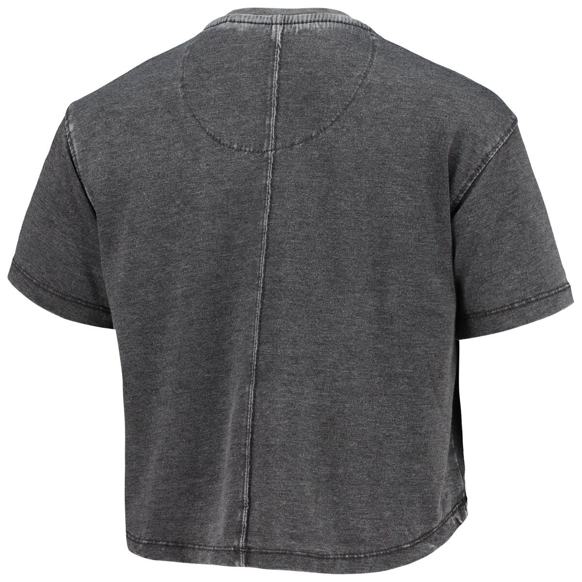 NCAA Georgia Bulldogs Edith Vintage Burnout Crop T-Shirt