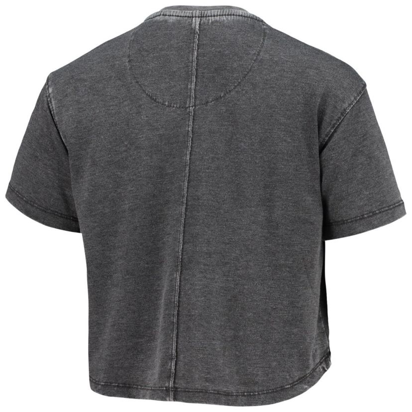 NCAA Georgia Bulldogs Edith Vintage Burnout Crop T-Shirt