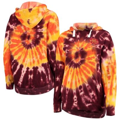 NCAA Iowa State Cyclones Slow Ride Spiral Tie-Dye Oversized Pullover Hoodie