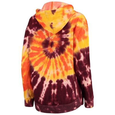 NCAA Iowa State Cyclones Slow Ride Spiral Tie-Dye Oversized Pullover Hoodie