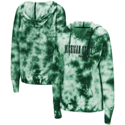 NCAA Michigan State Spartans Shavonee Tie-Dye Pullover Hoodie