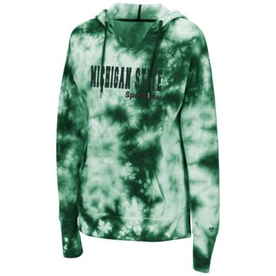 NCAA Michigan State Spartans Shavonee Tie-Dye Pullover Hoodie