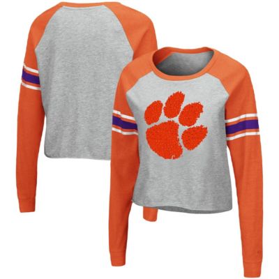 NCAA ed Clemson Tigers Decoder Pin Raglan Long Sleeve T-Shirt