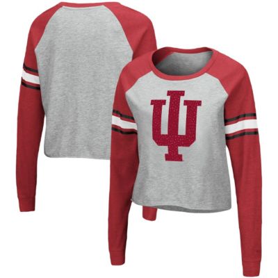 NCAA ed Indiana Hoosiers Decoder Pin Raglan Long Sleeve T-Shirt