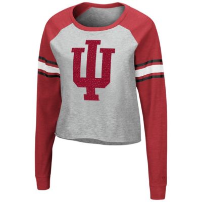 NCAA ed Indiana Hoosiers Decoder Pin Raglan Long Sleeve T-Shirt