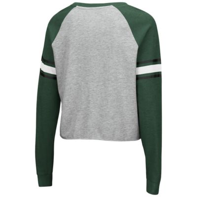 NCAA ed Michigan State Spartans Decoder Pin Raglan Long Sleeve T-Shirt