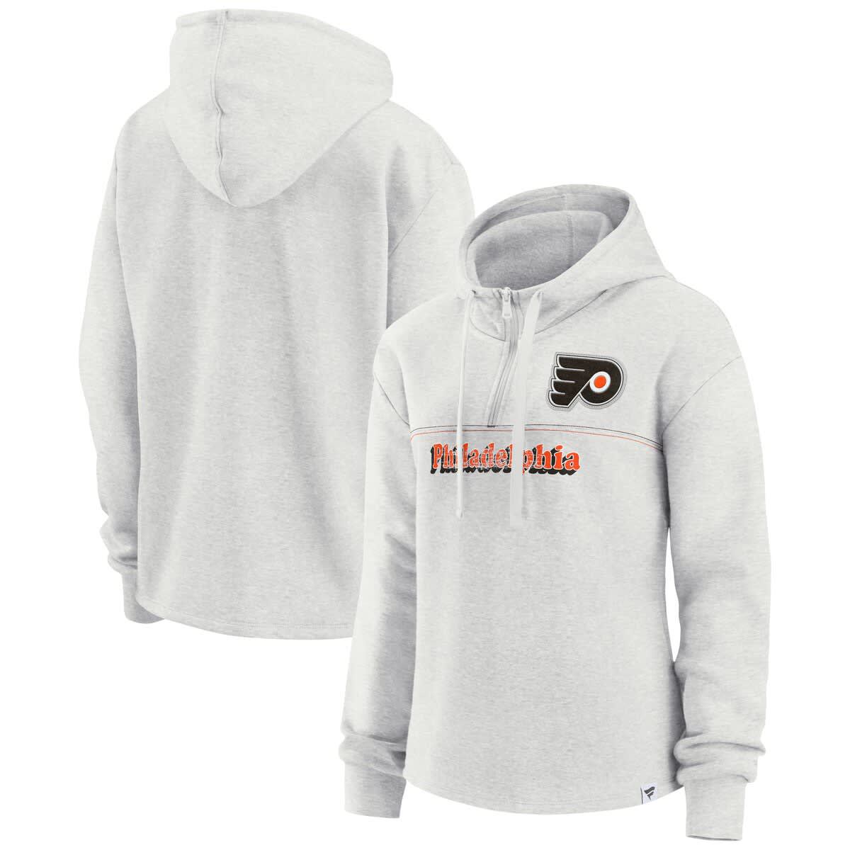 NHL Fanatics Philadelphia Flyers True Classics Legacy Quarter-Zip Hoodie