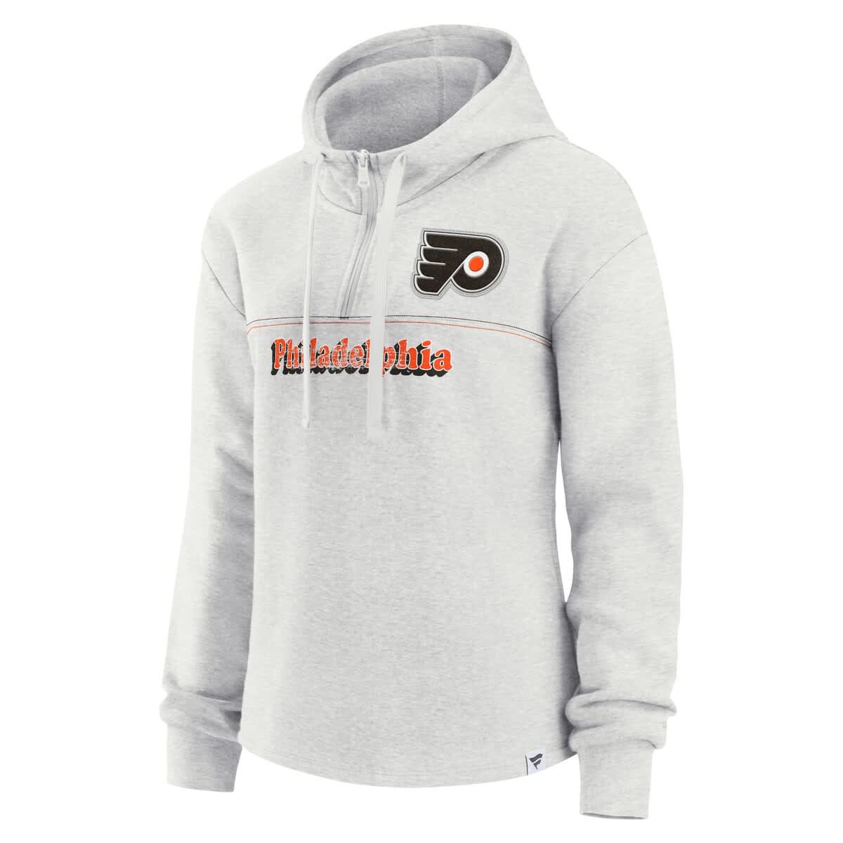 NHL Fanatics Philadelphia Flyers True Classics Legacy Quarter-Zip Hoodie
