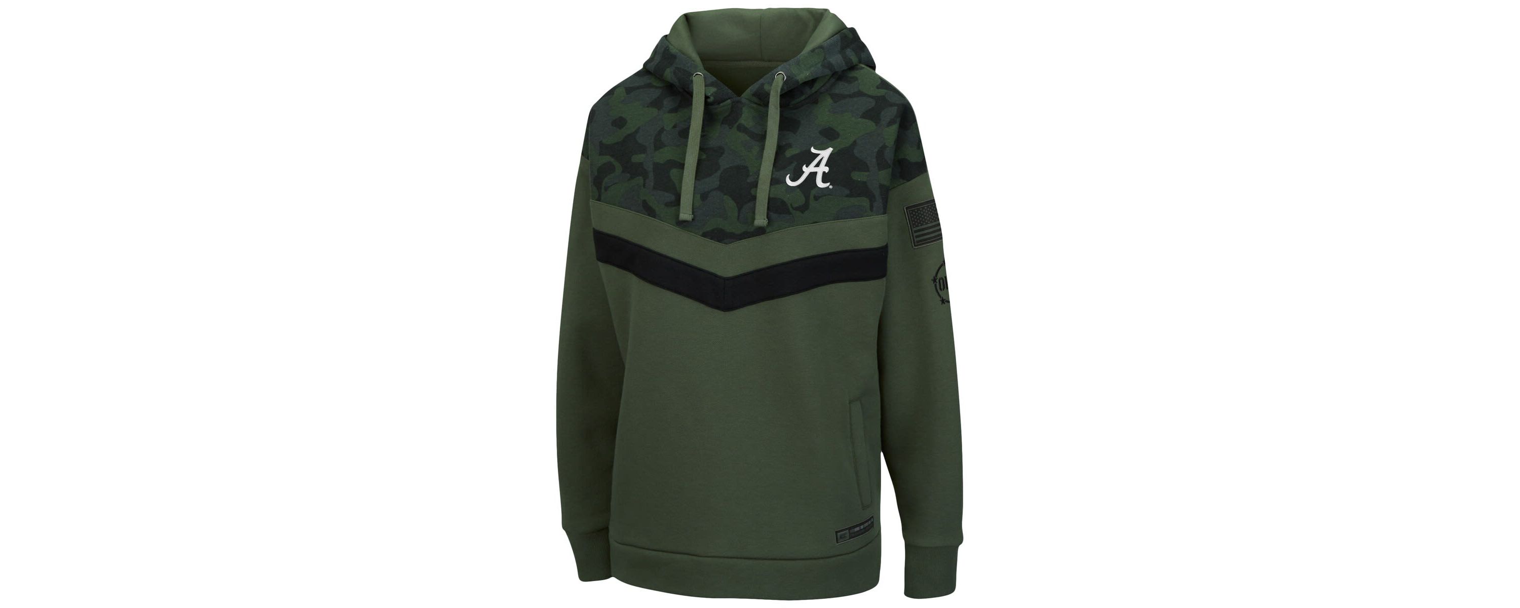 Alabama Crimson Tide NCAA Alabama Tide OHT Military Appreciation Extraction Chevron Pullover Hoodie