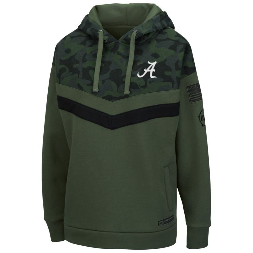 Alabama Crimson Tide NCAA Alabama Tide OHT Military Appreciation Extraction Chevron Pullover Hoodie
