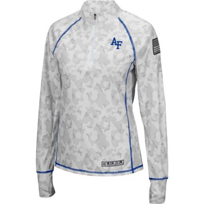 NCAA Air Force Falcons OHT Military Appreciation Officer Arctic Fitted Lightweight 1/4-Zip Jacket