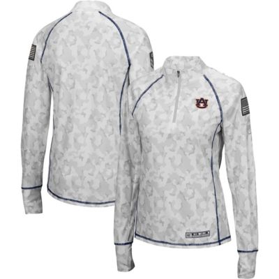 NCAA Auburn Tigers OHT Military Appreciation Officer Arctic Fitted Lightweight 1/4-Zip Jacket