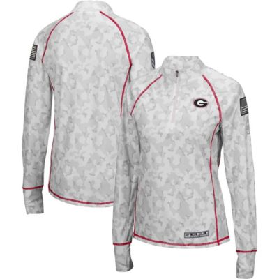 NCAA Georgia Bulldogs OHT Military Appreciation Officer Arctic Fitted Lightweight 1/4-Zip Jacket