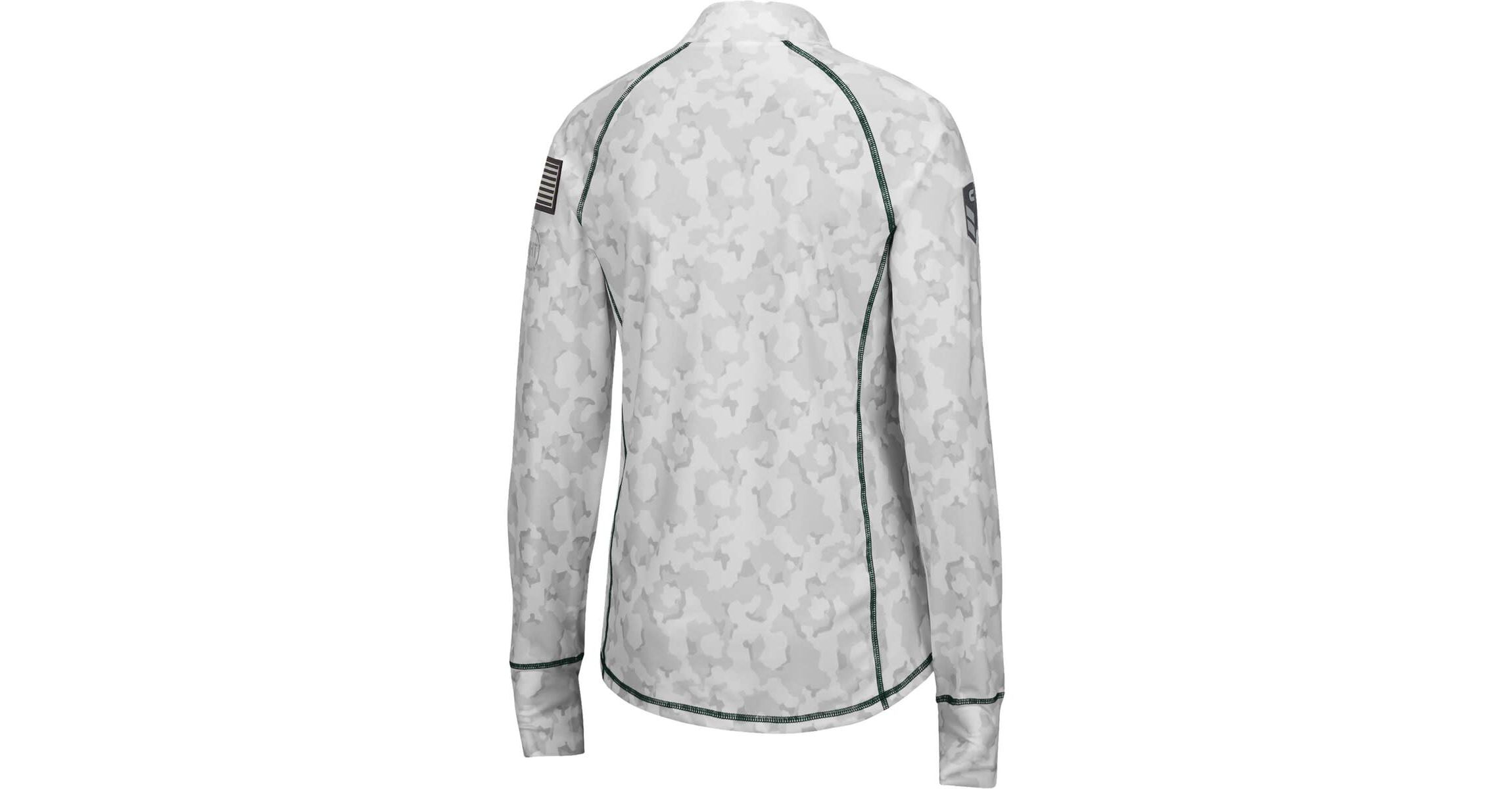 NCAA Michigan State Spartans OHT Military Appreciation Officer Arctic Fitted Lightweight 1/4-Zip Jacket
