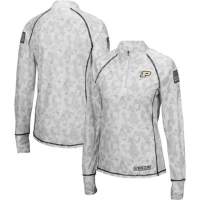 NCAA Purdue Boilermakers OHT Military Appreciation Officer Arctic Fitted Lightweight 1/4-Zip Jacket