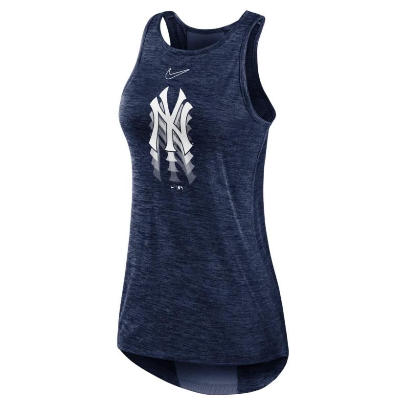 MLB Nike New York Yankees Logo Fade High Neck Performance Tank Top