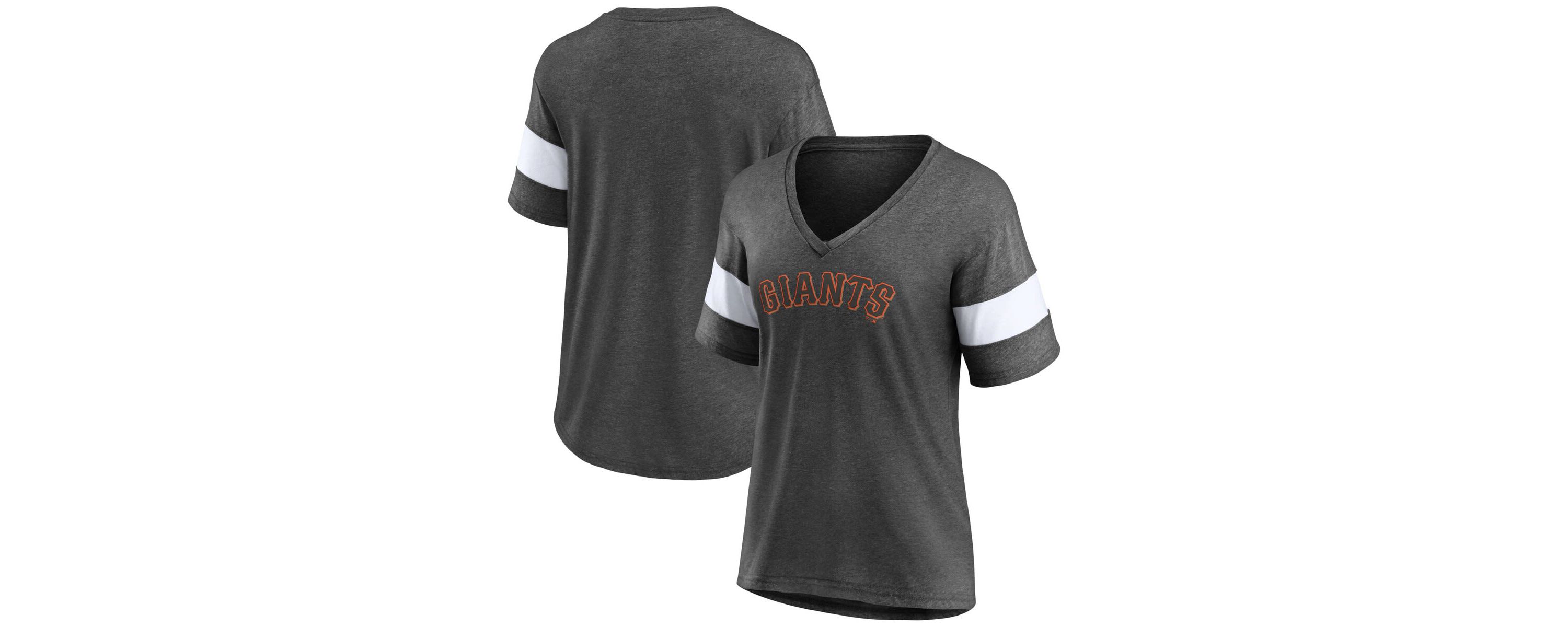 MLB Fanatics ed San Francisco Giants Wordmark V-Neck Tri-Blend T-Shirt