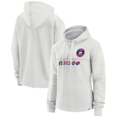 MLB Fanatics Chicago Cubs True Classics Legacy Quarter-Zip Hoodie