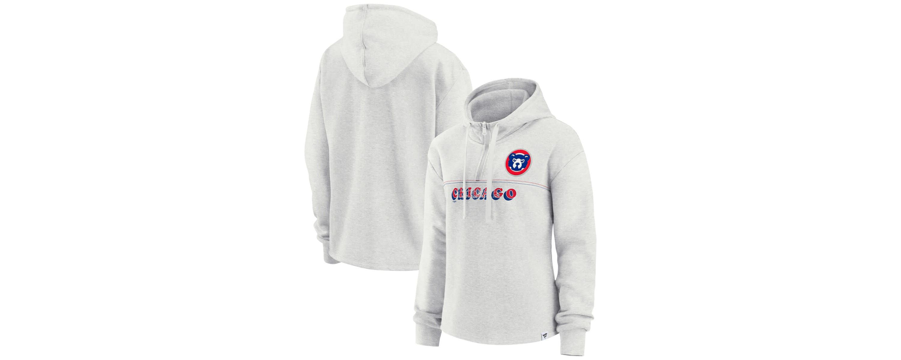 MLB Fanatics Chicago Cubs True Classics Legacy Quarter-Zip Hoodie