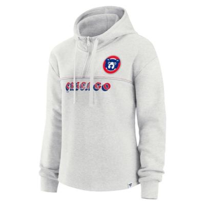 MLB Fanatics Chicago Cubs True Classics Legacy Quarter-Zip Hoodie