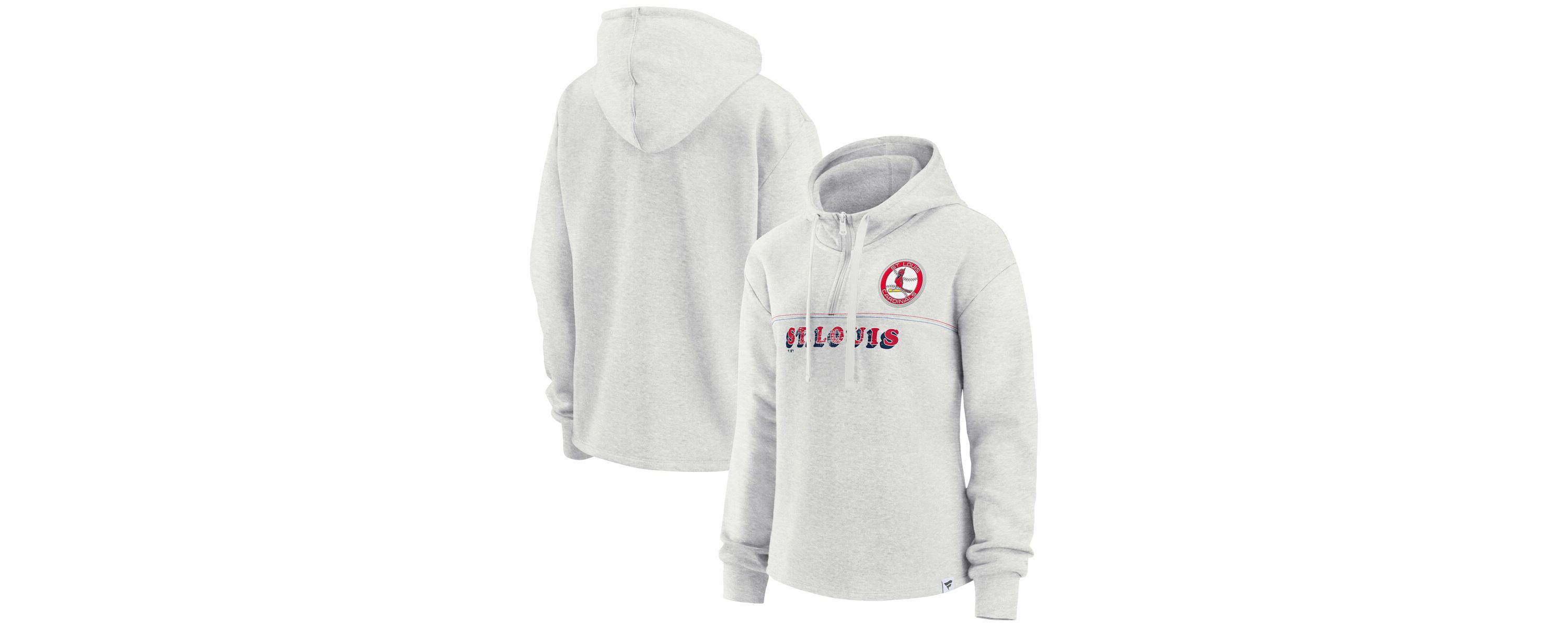 MLB Fanatics St. Louis Cardinals True Classics Legacy Quarter-Zip Hoodie
