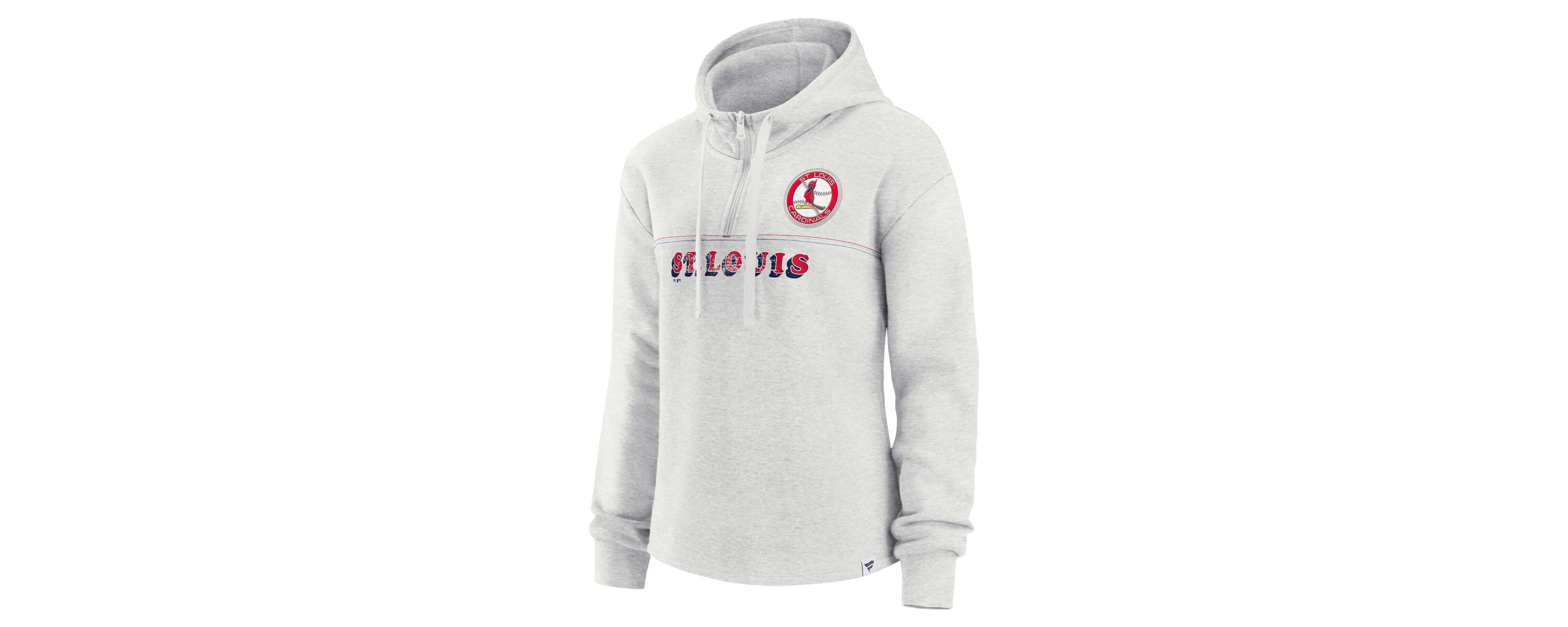 MLB Fanatics St. Louis Cardinals True Classics Legacy Quarter-Zip Hoodie