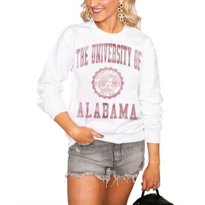 Gameday Couture Alabama Crimson Tide NCAA Alabama Tide Seal of Approval Perfect Pullover Sweatshirt, White, X-Large -  0742559654906