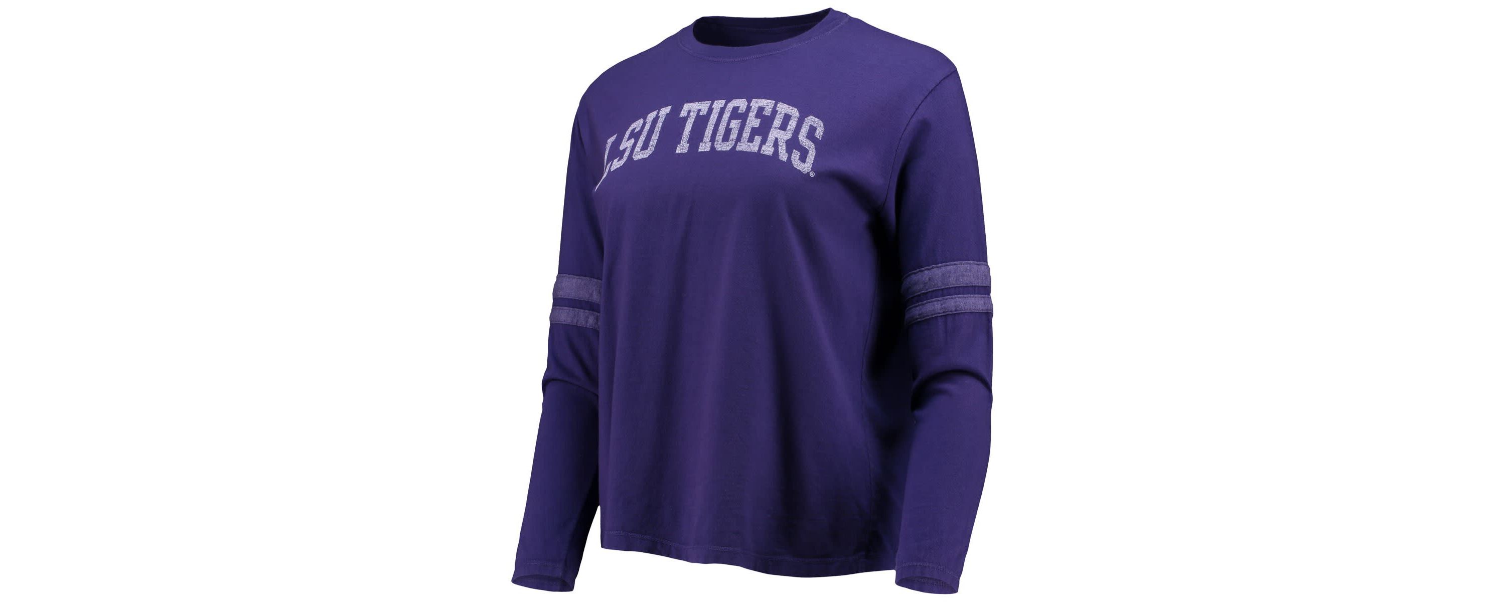 NCAA LSU Tigers Vault Vintage Stripe Long Sleeve T-Shirt