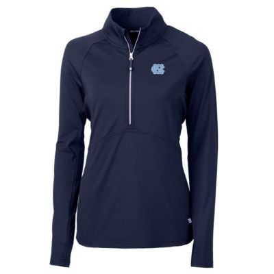 Cutter & Buck NCAA North Carolina Tar Heels Adapt Eco Knit Half-Zip Pullover Jacket, Navy Blue, 3XL