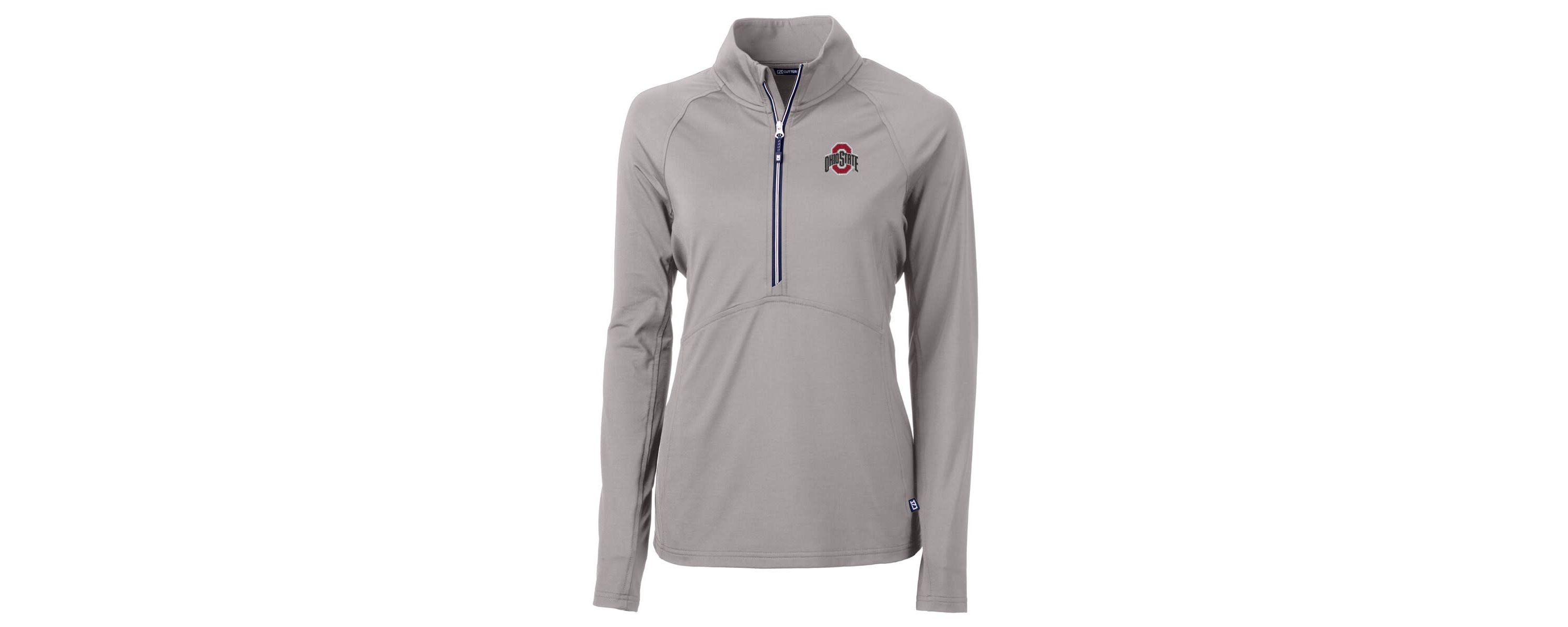NCAA Ohio State Buckeyes Adapt Eco Knit Half-Zip Pullover Jacket